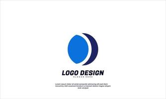 estoque abstrato formas criativas ideia logotipo moderno empresa modelo de design de negócios vetor