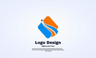 material abstrato de modelo de vetor de logotipo de viagem de empresa de negócios