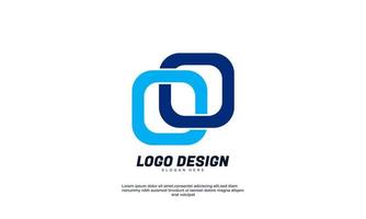 logotipo de ideia criativa abstrata de vetor de estoque incrível para negócios corporativos com modelo de design colorido
