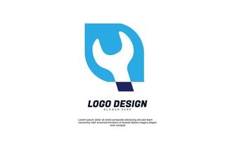 elemento de logotipo de design de serviço moderno de vetor de estoque com modelo de cartão de visita melhor para identidade e logotipos