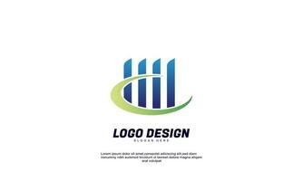 finanças de ideia de logotipo criativo abstrato para empresa de identidade de marca corporativa ou vetor de design colorido de negócios