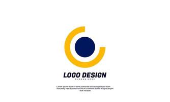 identidade de marca de ideia criativa abstrata de vetor de estoque incrível para modelo de designs de logotipo corporativo