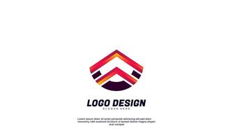 ilustração abstrata ideia criativa inspiração logotipo marca empresa e modelo de design de negócios vetor