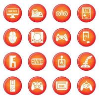 conjunto de vetores de ícones de videogame