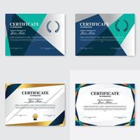 certificado criativo de modelo de prêmio de agradecimento vetor