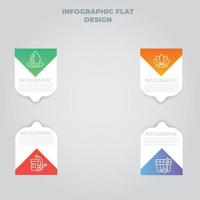 visualização de dados de negócios. gráfico de processo. elementos abstratos de gráfico, diagrama com etapas, opções, partes ou processos. modelo de negócios de vetor para apresentação. conceito criativo para infográfico.