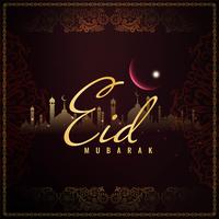Abstrato Eid Mubarak fundo festival islâmico vetor