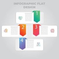 visualização de dados de negócios. gráfico de processo. elementos abstratos de gráfico, diagrama com etapas, opções, partes ou processos. modelo de negócios de vetor para apresentação. conceito criativo para infográfico.