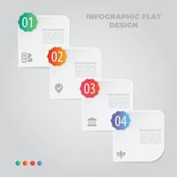 visualização de dados de negócios. gráfico de processo. elementos abstratos de gráfico, diagrama com etapas, opções, partes ou processos. modelo de negócios de vetor para apresentação. conceito criativo para infográfico.