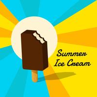 Fundo de sorvete de verão vetor