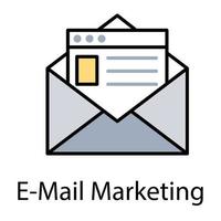 conceitos de email marketing vetor