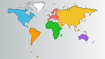 Mapa mundial vetor