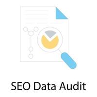 auditoria de dados seo vetor