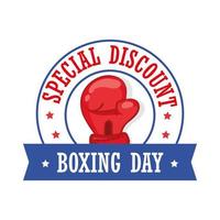 dia de boxe com desconto especial vetor