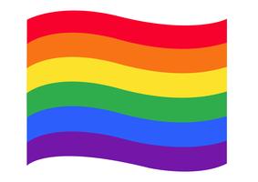 Bandeira do arco-íris LGBT vector símbolo EPS10