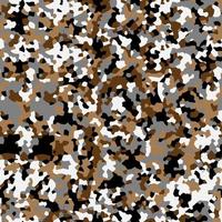 padrão de camuflagem militar com estilos pixelados. cores de neve de inverno no papel de parede de mosaico. fundo sem emenda têxtil de tecido de lona. vetor