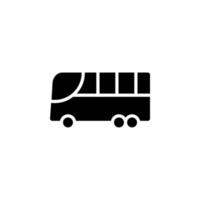 ônibus, ônibus, público, ícone sólido de transporte, vetor, ilustração, modelo de logotipo. adequado para muitos propósitos.