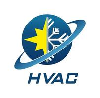 ilustração de design de logotipo hvac vetor