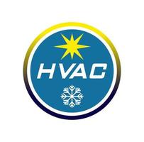 ilustração de design de logotipo hvac vetor