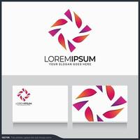 design de logotipo abstrato geométrico moderno. ilustração vetorial de símbolo editável vetor