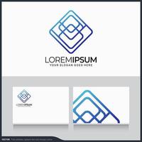 design de logotipo abstrato geométrico moderno. ilustração vetorial de símbolo editável vetor