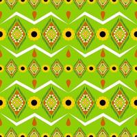 padrão geométrico sem costura com fundo verde limão vetor