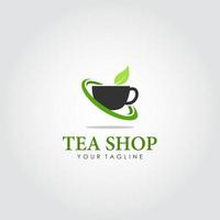 vetor de design de logotipo de loja de chá. adequado para o logotipo da sua empresa
