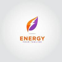 vetor de design de logotipo de energia. adequado para o logotipo da sua empresa