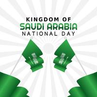 ilustração em vetor dia nacional da arábia saudita