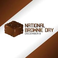 ilustração vetorial do dia nacional do brownie vetor