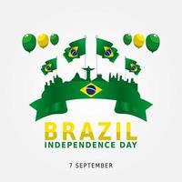 ilustração vetorial do dia da independência do brasil vetor