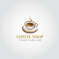 vetor de design de logotipo de café. adequado para o logotipo da sua empresa