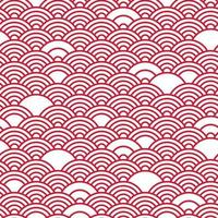 onda japonesa sem costura de fundo com diferentes decorações de ondas abstratas aleatórias vetor