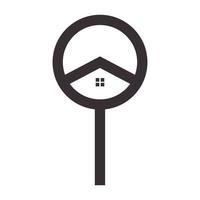 casa do pirulito logotipo vetor símbolo ícone ilustração design