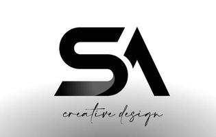 sa design de logotipo de carta com vetor de ícone elegante minimalista look.sa com design criativo moderno.