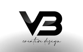 design de logotipo de carta vb com vetor de ícone elegante minimalista look.vb com visual moderno de design criativo.