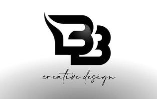 design de logotipo de letra bb com vetor de ícone elegante minimalista look.bb com aparência moderna de design criativo.