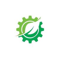 logotipo de ecologia abstrata, logotipo da indústria vetor