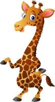 ilustração de girafa fofa vetor