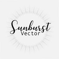 O estilo do Sunburst isolado no fundo branco, estourando irradia a ilustração do vetor. vetor