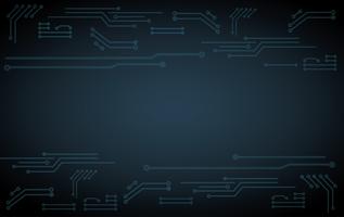 abstrato futurista circuito ilustração tecnologia escuro azul cor plano de fundo vetor