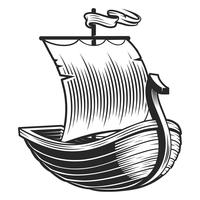 Emblema de barco vetor