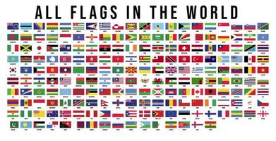todas as bandeiras do mundo vetor