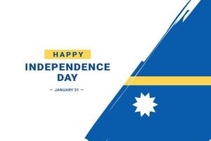 gráfico vetorial do dia da independência de nauru vetor