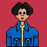 ilustração de design de estilo de pixel art de avatar jovem vetor