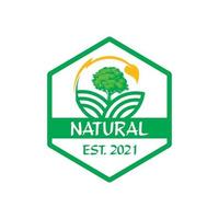 logotipo da agricultura, vetor de logotipo natural