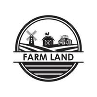 vetor de fazenda, vetor de logotipo de agricultura