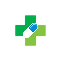 logotipo de cuidados médicos, logotipo saudável vetor