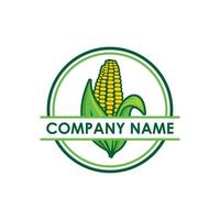 vetor de milho, vetor de logotipo de agricultura