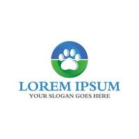 logotipo de cuidados com animais de estimação, logotipo veterinário vetor